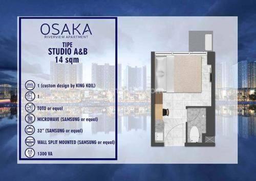 Osaka Riverview Apartment Tangerang Bagian luar foto